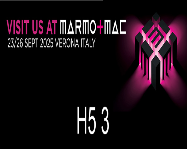 Marmo+mac Kőipari Vásár, H5 3 stand, Verona, Olaszország, 2025. szeptember 23-26.